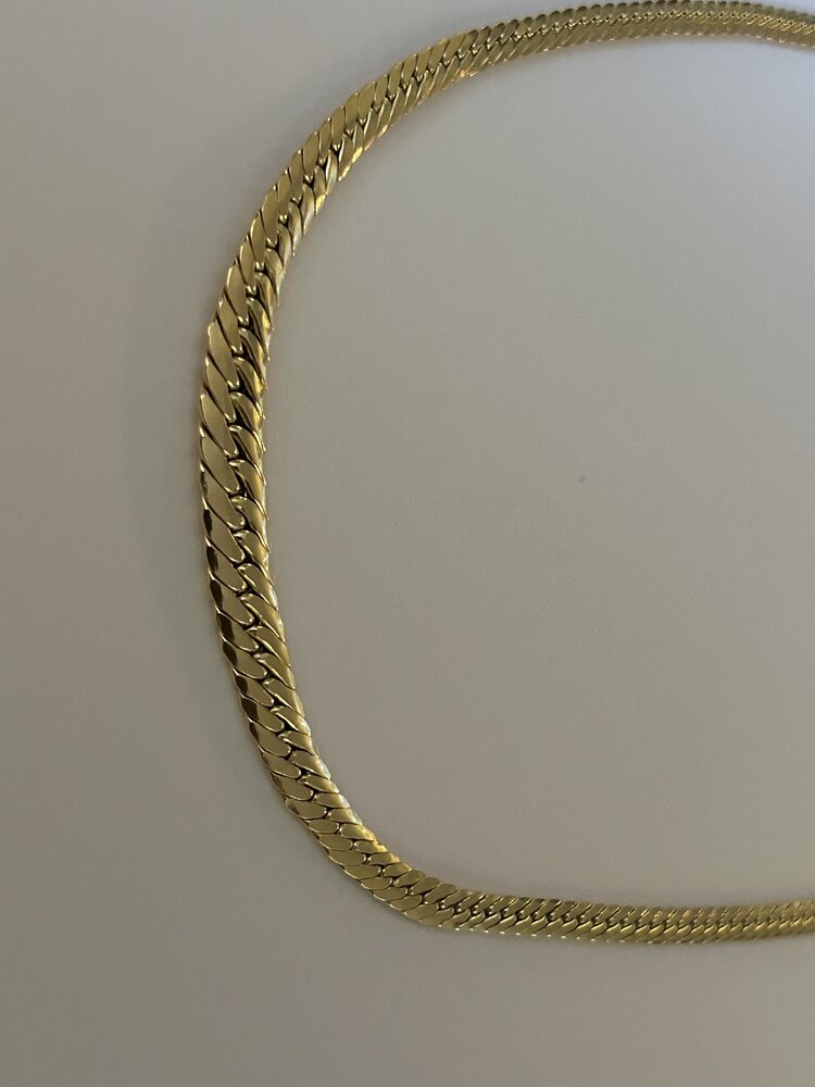 Massive 14 crt twisted gourmet necklace