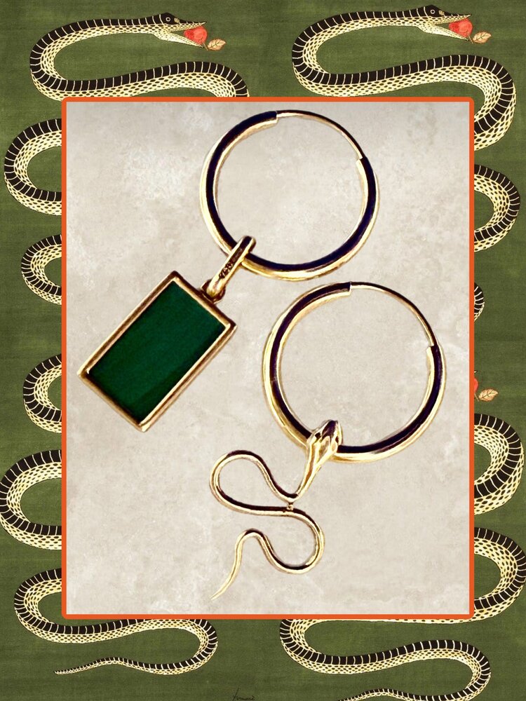 malachite charm 18 crt