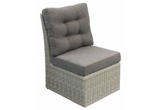 Mittelteil Dublin | Mystic Grau | Rattan