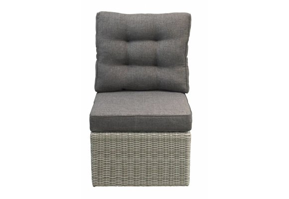 Mittelteil Dublin | Mystic Grau | Rattan