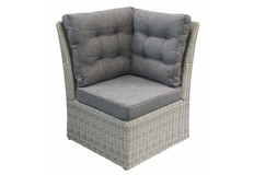 90-Grad-Eckteil Dublin | Mystic Grau | Rattan