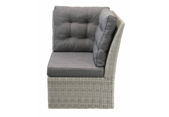 90-Grad-Eckteil Dublin | Mystic Grau | Rattan