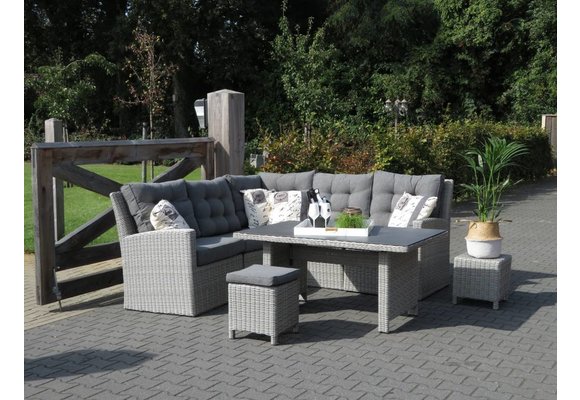 90-Grad-Eckteil Dublin | Mystic Grau | Rattan