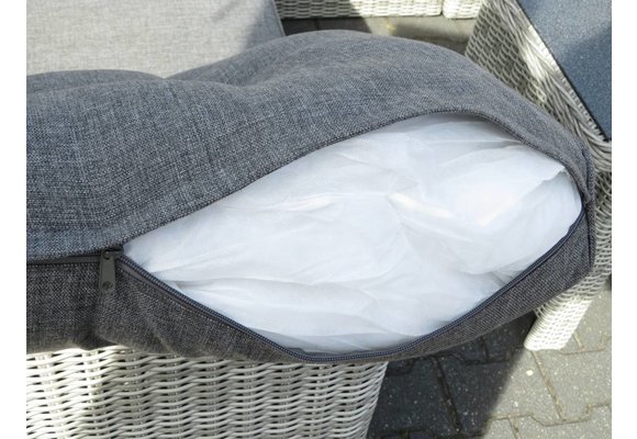 90-Grad-Eckteil Dublin | Mystic Grau | Rattan