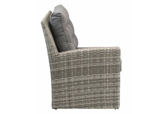 Endstück Dublin | Arm Rechts | Aschgrau | Rattan