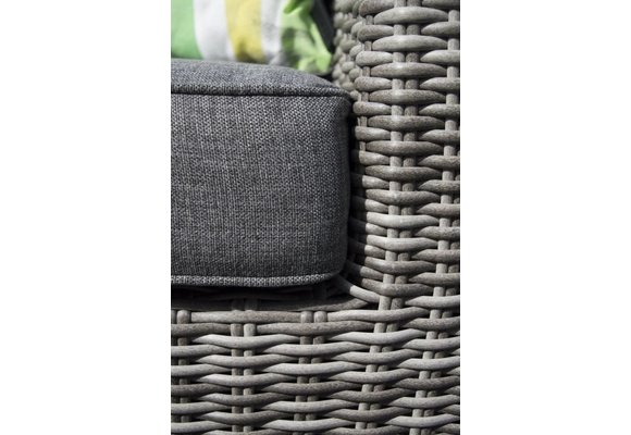 Endstück Dublin | Arm Rechts | Aschgrau | Rattan