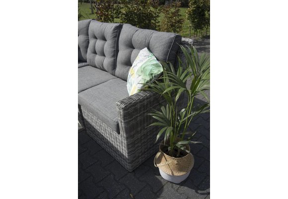 Endstück Dublin | Arm Rechts | Aschgrau | Rattan