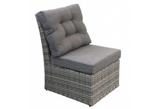 Mittelteil Dublin | Aschgrau | Rattan