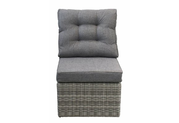 Mittelteil Dublin | Aschgrau | Rattan