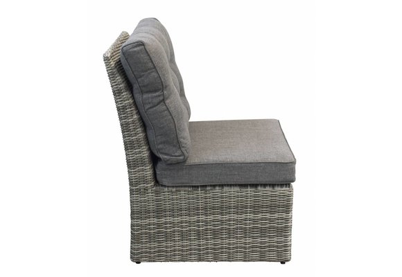 Mittelteil Dublin | Aschgrau | Rattan