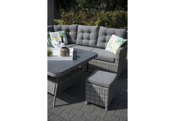 Mittelteil Dublin | Aschgrau | Rattan