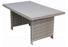 Gartentisch Dublin | 145 x 85 cm  | Polyrattan & Keramik