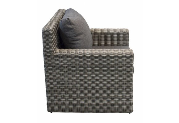 Sorrento XL Ecklounge-Set | Aschgrau | Rattan | inkl. Sessel