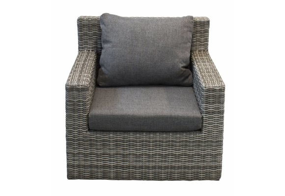 Sorrento XL Ecklounge-Set | Aschgrau | Rattan | inkl. Sessel