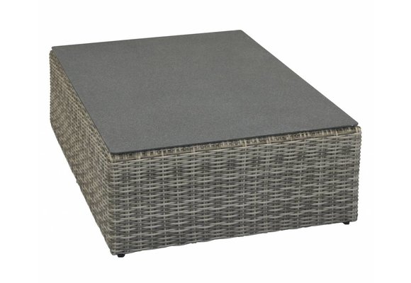 Sorrento XL Ecklounge-Set | Aschgrau | Rattan | inkl. Sessel