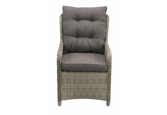 5-teiliges Gartenset | 4 Dublin Gartenstühle | Gartentisch Dublin 160 cm mit Keramikplatte