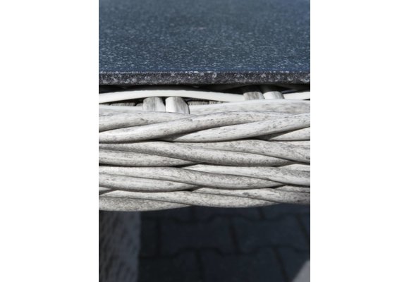 7-teiliges Gartenset | 6 Dublin Gartenstühle | Gartentisch Dublin 180 cm mit Keramikplatte