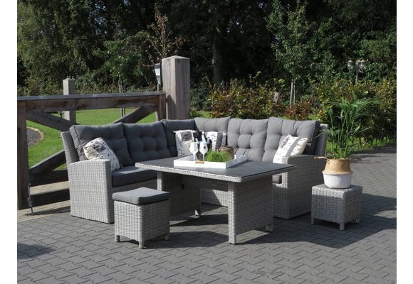 Ihr eigenes Dublin Lounge-Dining-Set | Mystic Grau