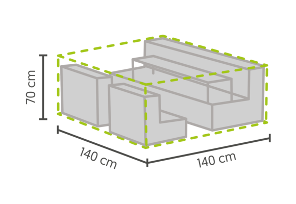 Lounge-Set Schutzhülle 140 x 140 x 70 cm