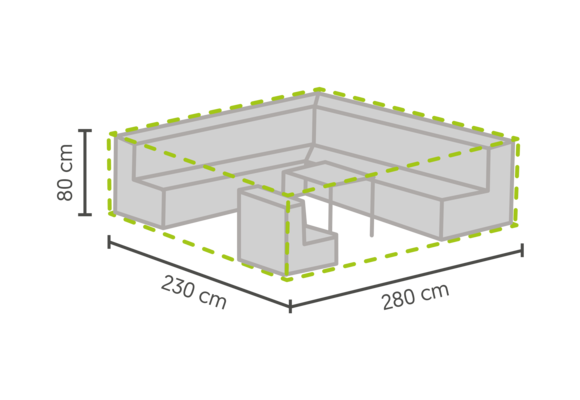 Lounge-Set Schutzhülle XL 280 x 230 x 80 cm
