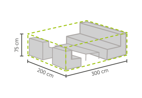 Lounge-Set Schutzhülle L 300 x 200 x 75 cm