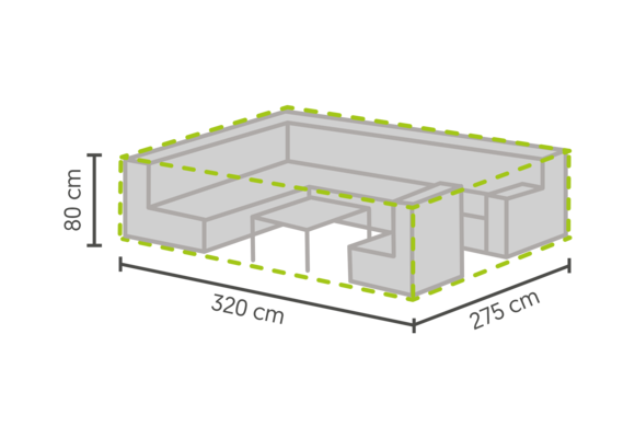 Lounge-Set Schutzhülle 320 x 275 x 80 cm