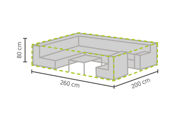 Lounge-Set Schutzhülle 260 x 200 x 80 cm