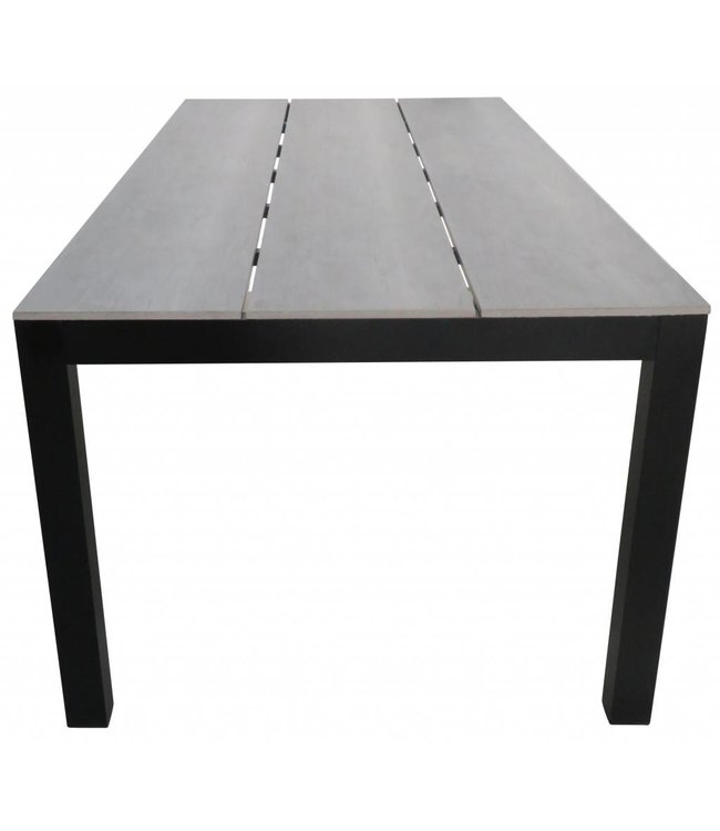 5-Teilige Gartenset 4 Palermo verstellbare Gartenstühle (Ash Grey) / L