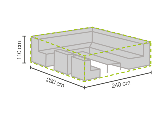 Lounge-Set Schutzhülle 240 x 230 x 110 cm