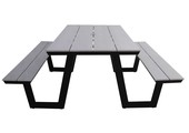 Picknicktisch | Coffee Bay | Grau | Aluminium & Polywood