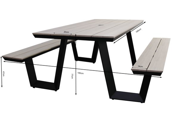 Picknicktisch | Coffee Bay | Holz | Aluminium & Polywood