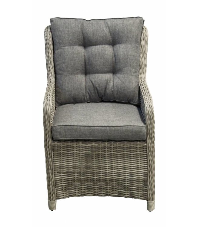 5-teiliges Gartenset | 4 Milano Sitze | 120 cm runder Gartentisch aus