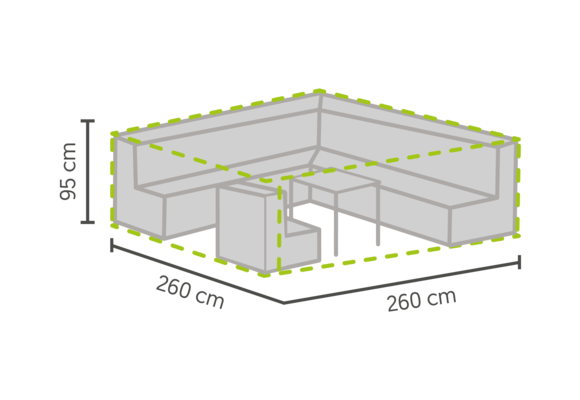 Lounge-Set Schutzhülle 260 x 260 x 95 cm