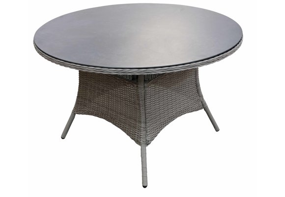 5-teiliges Gartenset | 4 Dublin Gartenstühle | Dublin Gartentisch | ø 120 cm