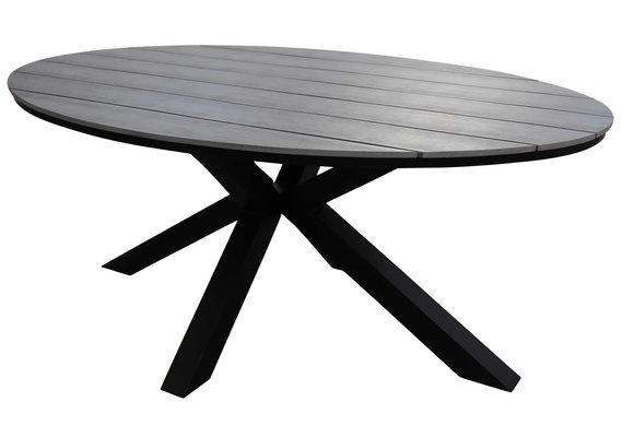 7-teiliges Gartenset | 6 Pisa-Gartenstühle | Limasol Gartentisch | 220 cm | Oval