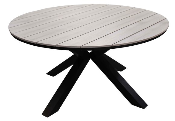 5-teiliges Gartenset | 4 Pisa Gartenstühle | Limasol Gartentisch | ø 120 cm