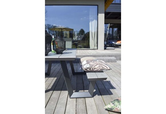 Picknicktisch | Coffee Bay | Grau | Aluminium & Polywood