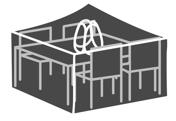 4 Jahreszeiten Gartenmöbel 5-teiliges Gartenset | 4 Pisa-Gartenstühlen | Limasol Gartentisch | 180cm | Oval