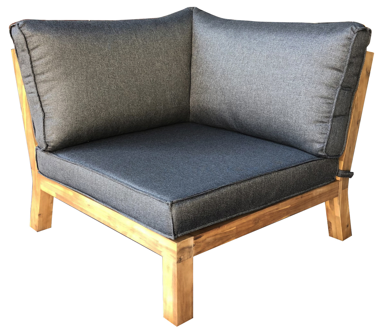 Eurofar Garden Furniture Eck-Element Kent | Grau | Akazienholz