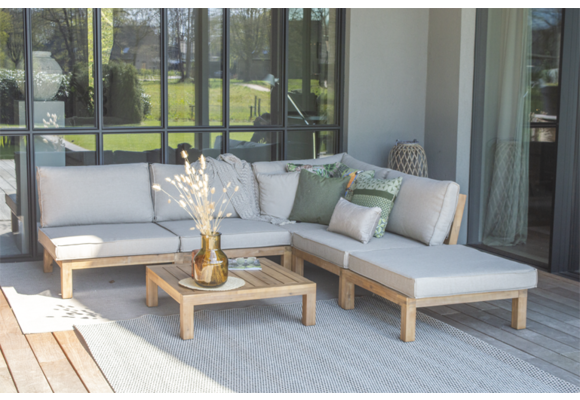 Mittel-Element Kent | Sand | Akazienholz