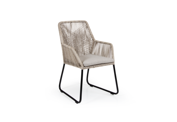 5-teiliges Gartenset | 4 Mona-Stühle | Limasol Gartentisch 180 cm | Oval