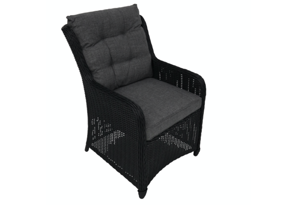 5-teiliges Gartenset | 4 Dublin Gartenstühle | Limasol Gartentisch | ø 120 cm