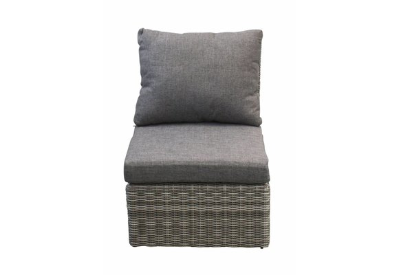 Mittelelement Sorrento | Aschgrau | Rattan
