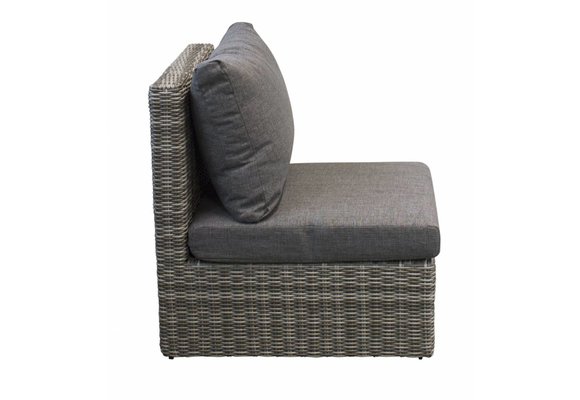 Mittelelement Sorrento | Aschgrau | Rattan