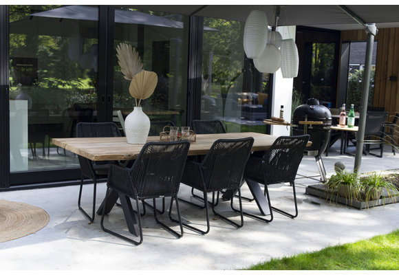 Gartentisch Pohon | 250 x 100 cm | Baumstamm