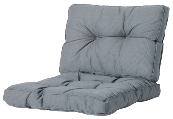 Madison Florance Lounge-Kissen | Rib Grau  | ca. 60 x 43 cm