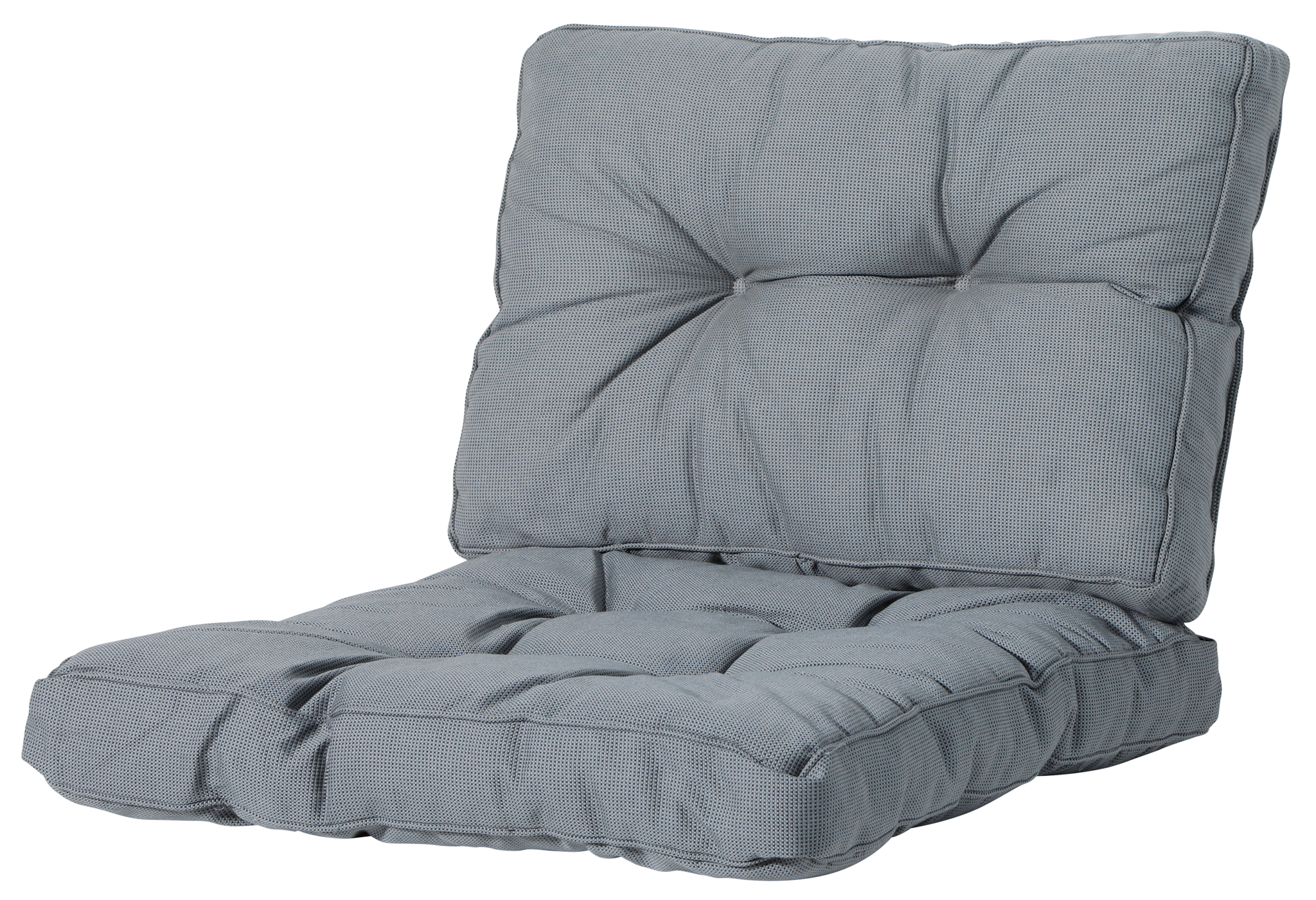 Madison Madison Florance Lounge-Kissen | Rib Grau | 4 SETS | ca. 73 x 73 cm + 73 x 43 cm