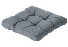 Madison Florance Lounge-Kissen | Rib Grau  | ca. 73 x 73 cm