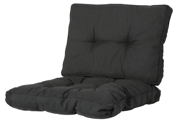 Madison Florance Lounge-Kissen | Rib Schwarz  | ca. 60 x 60 cm