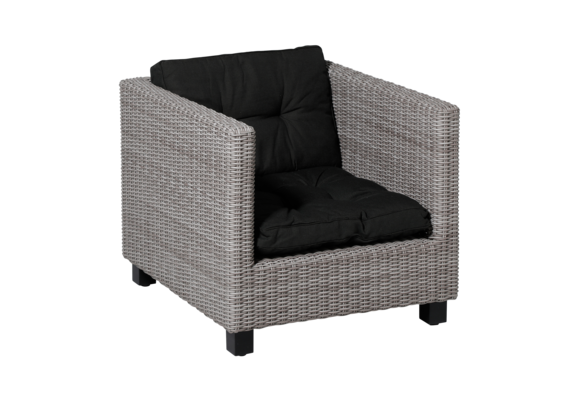 Madison Florance Lounge-Kissen | Rib Schwarz  | ca. 60 x 60 cm